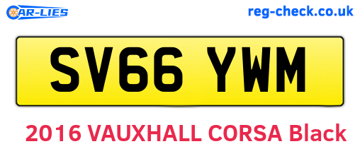SV66YWM are the vehicle registration plates.