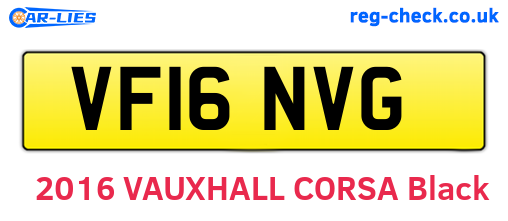 VF16NVG are the vehicle registration plates.