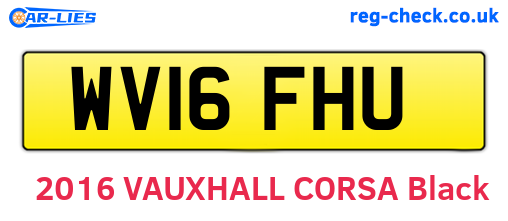 WV16FHU are the vehicle registration plates.