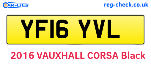 YF16YVL are the vehicle registration plates.