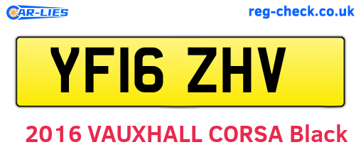 YF16ZHV are the vehicle registration plates.