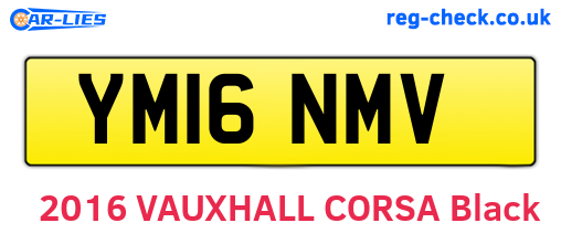 YM16NMV are the vehicle registration plates.