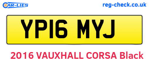 YP16MYJ are the vehicle registration plates.