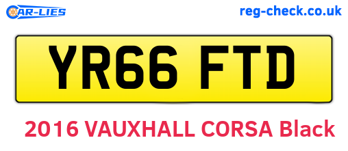 YR66FTD are the vehicle registration plates.