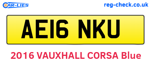 AE16NKU are the vehicle registration plates.