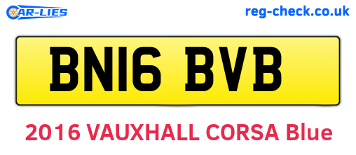 BN16BVB are the vehicle registration plates.