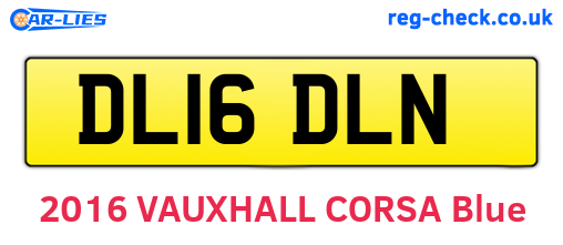 DL16DLN are the vehicle registration plates.