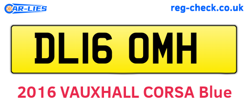 DL16OMH are the vehicle registration plates.