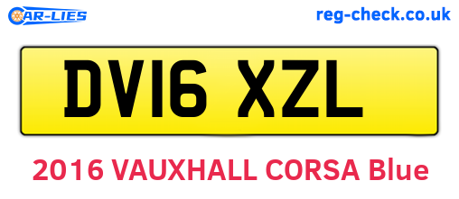 DV16XZL are the vehicle registration plates.