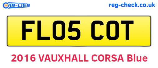 FL05COT are the vehicle registration plates.