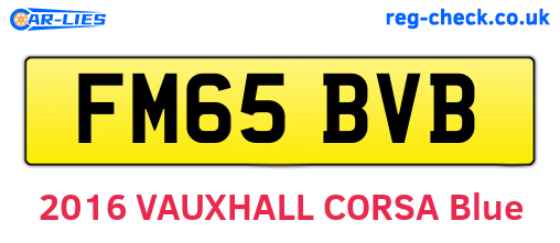 FM65BVB are the vehicle registration plates.