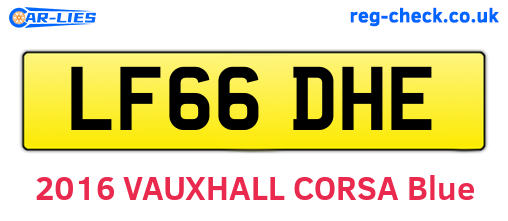 LF66DHE are the vehicle registration plates.