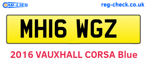 MH16WGZ are the vehicle registration plates.