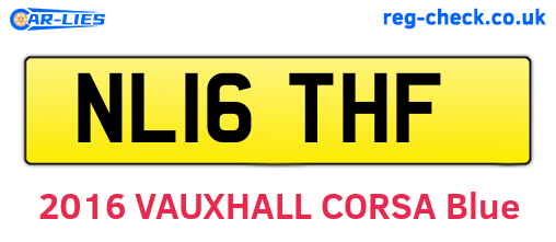 NL16THF are the vehicle registration plates.