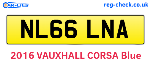 NL66LNA are the vehicle registration plates.