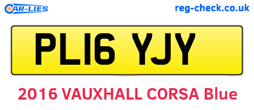 PL16YJY are the vehicle registration plates.