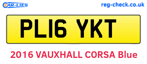 PL16YKT are the vehicle registration plates.