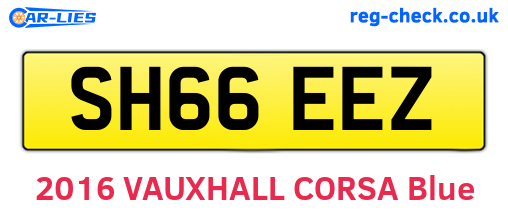 SH66EEZ are the vehicle registration plates.