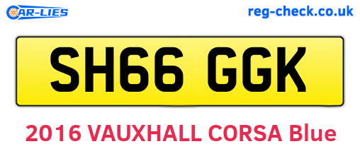 SH66GGK are the vehicle registration plates.