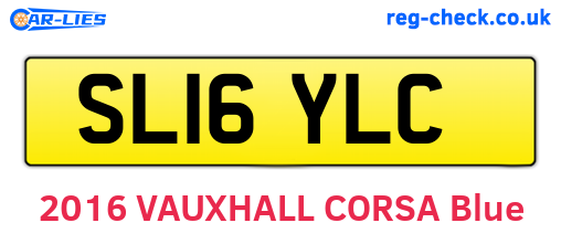 SL16YLC are the vehicle registration plates.