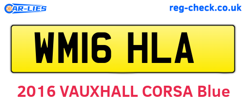 WM16HLA are the vehicle registration plates.