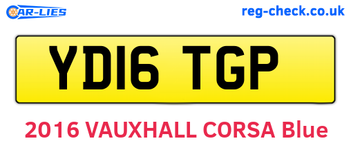 YD16TGP are the vehicle registration plates.