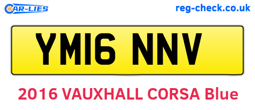 YM16NNV are the vehicle registration plates.