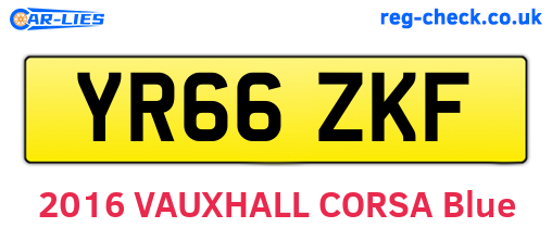 YR66ZKF are the vehicle registration plates.