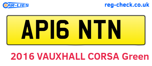 AP16NTN are the vehicle registration plates.