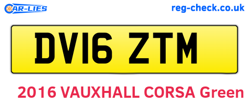 DV16ZTM are the vehicle registration plates.