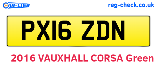 PX16ZDN are the vehicle registration plates.