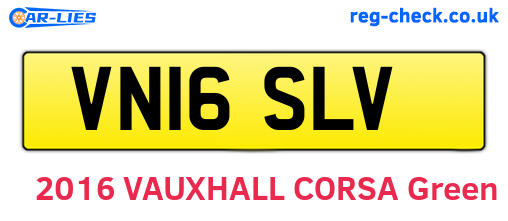 VN16SLV are the vehicle registration plates.