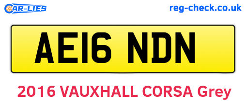 AE16NDN are the vehicle registration plates.