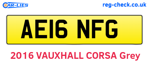 AE16NFG are the vehicle registration plates.