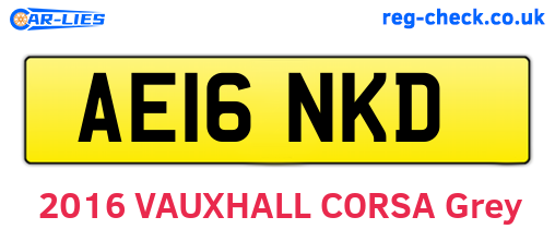 AE16NKD are the vehicle registration plates.