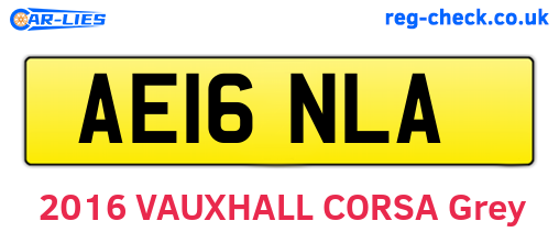 AE16NLA are the vehicle registration plates.