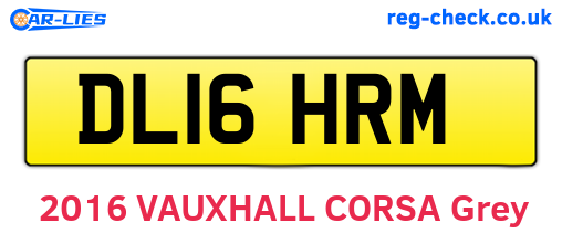 DL16HRM are the vehicle registration plates.