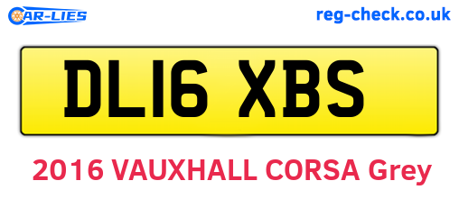 DL16XBS are the vehicle registration plates.