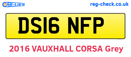 DS16NFP are the vehicle registration plates.