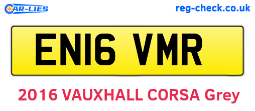 EN16VMR are the vehicle registration plates.
