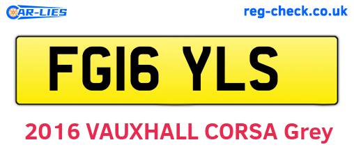 FG16YLS are the vehicle registration plates.