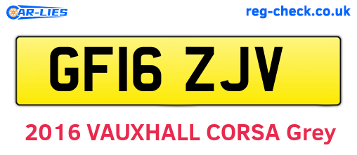 GF16ZJV are the vehicle registration plates.