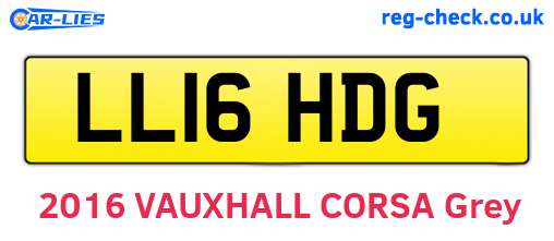 LL16HDG are the vehicle registration plates.