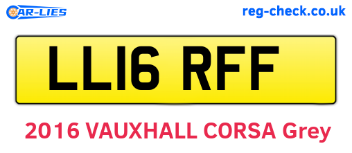 LL16RFF are the vehicle registration plates.