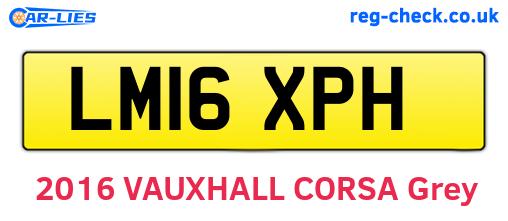 LM16XPH are the vehicle registration plates.