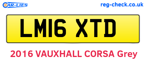 LM16XTD are the vehicle registration plates.