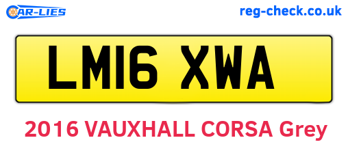 LM16XWA are the vehicle registration plates.