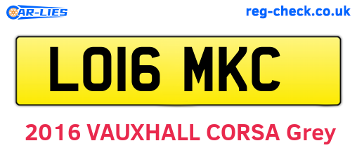 LO16MKC are the vehicle registration plates.