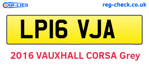 LP16VJA are the vehicle registration plates.