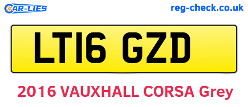 LT16GZD are the vehicle registration plates.